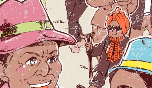 国をまたいで出会ったサプールの同志たち(コンゴ)